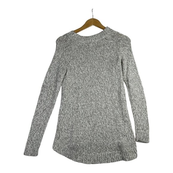 Loft Crewneck Long Sleeve Tunic size Small Grey‎ - Picture 6 of 8